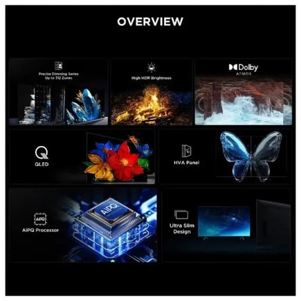 تلفزيون تي سي إل ذكي ميني LED بدقة 4K ومعدل تحديث 144 هرتز موديل 2025