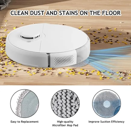 Accessories replacement for Roborock Qrevo series-QV 35A, QV 35S, QR 598, QR 798 robot vacuum cleaner, 1 Main brush, 4 pages brushes, 2 HEPA Fil