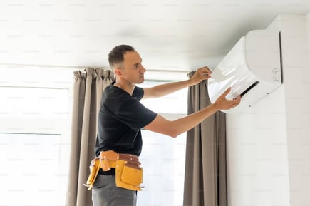 Indoor air conditioner washing