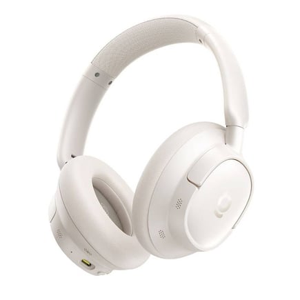 بيسوس - سماعة رأس Bass BH1 NC لاسلكية بتقنية عزل الضوضاء - ابيض