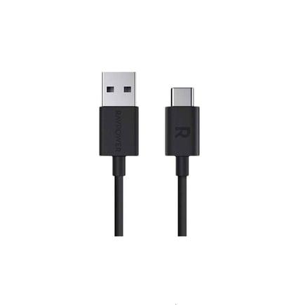 راف باور - كيبل  USB-A to USB-C 1m - اسود