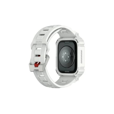 سكن ارما - سوار MECHA مع غلاف لحماية الأطراف لساعة ابل الالترا 49mm - رمادي