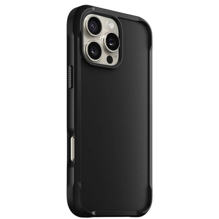 نوماد - غلاف Rugged يدعم الماق سيف لأجهزة ايفون 16Pro 6.3 - اسود
