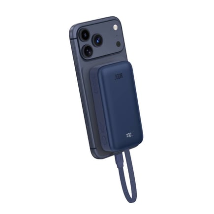 جودا - بطارية MagTack 10  بسعة 10000mAh وقوة 35W مع كيبل مدمج USB-C  - كحلي