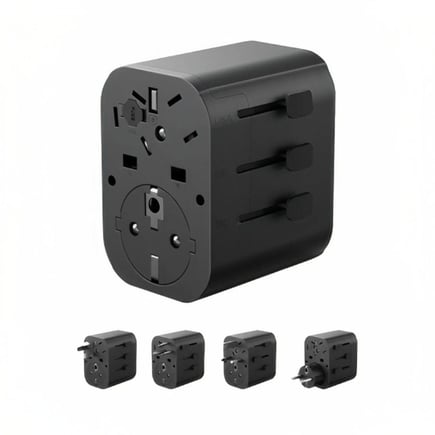 انكر - شاحن جداري عالمي PowerExtend بقوة   30Wبمنفذين USB-A ومنفذ USB-C - اسود