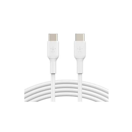 بيلكن - كيبل BoostCharge USB-C to USB-C بقوة  60W وبطول 2m - ابيض