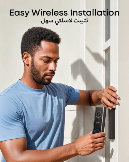 يوفي - جرس الباب Video doorbell C30 بدقة 2K - اسود