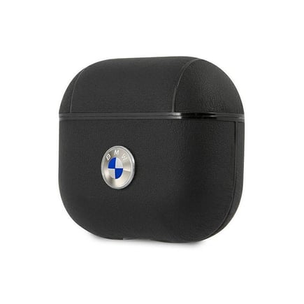 بي ام دبليو - غلاف سماعة Real Leather for Airpods3 - اسود