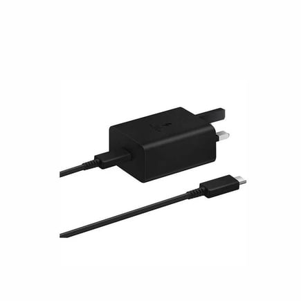  سامسونج - شاحن سامسونج بمنفذ USB-C بقوة 45W مع كيبل USB-C to C بطول 1.8م - اسود