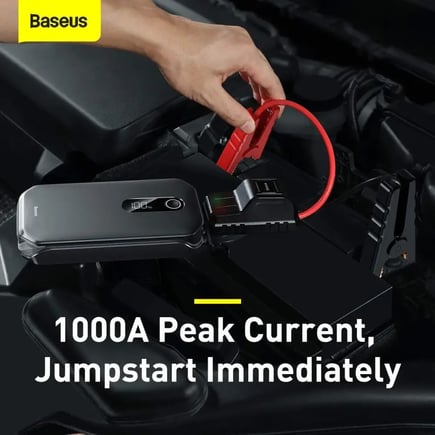 بيسوس - مشغل سيارة Super Energy Pro بسعة 12000mAh - اسود
