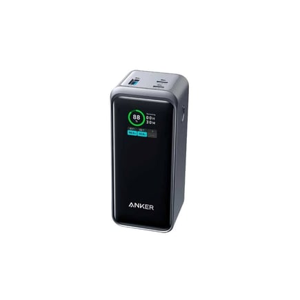 انكر - بطارية Anker Prime بسعة 20,000mAh بقوة 200W بمنفذين USB-C ومنفذ USB-A - اسود