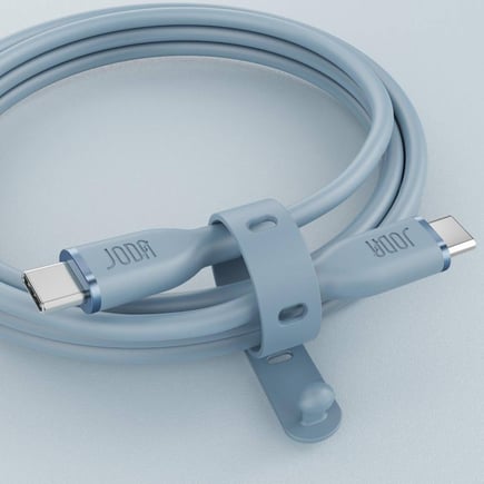 جودا - كيبل SLIP 60 USB-C to USB-C بقوة 60W وطول 1m - ازرق