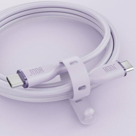 جودا - كيبل SLIP 60 USB-C to USB-C بقوة 60W وطول 1m - بنفسجي