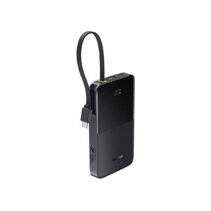 بيسوس - بطارية EnerFill FC51 Bipow 2 Pro بشاشة رقمية مع كيبل مدمج USB-C - اسود