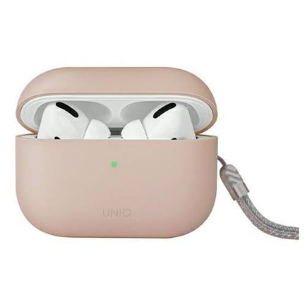يونيك - غلاف Lino مع تعليقه للايربودز برو Airpods Pro1/2 - وردي