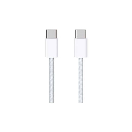 ابل - كيبل USB-C to USC-C 60W 1m -قماش ابيض
