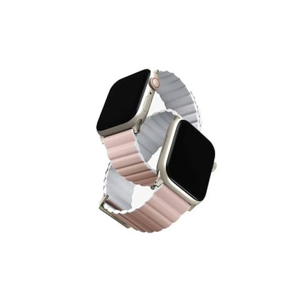 يونيك - سوار  Revix Premium Edition لساعة ابل 49/46/45/44MM -وردي/ابيض