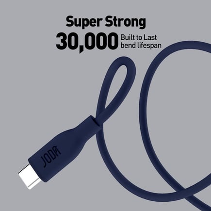جودا - كيبل SLIP Silicone USB C-C بقوة 60W وطول 1m - كحلي