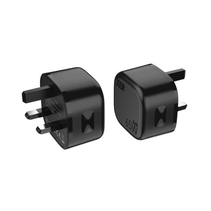 جودا - شاحن جداري VoltPod 65 GaN بمنفذين USB-C بقوة 65W - اسود