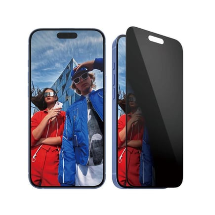 بانزر جلاس - ستيكر حماية ULTRA-WIDE FIT خصوصية  للايفون 16Plus/15Plus - برايفسي