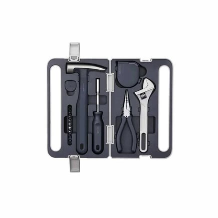 هوتو - مجموعة أدوات HOTO Household Tool Kit اليدوية فك البراغي - رمادي