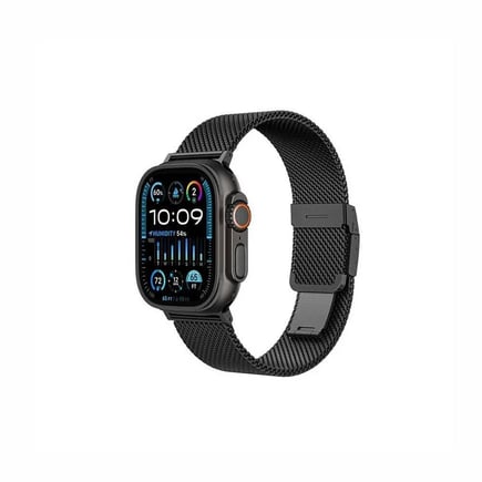 اميزنق ثنق - سوار Titan Premium Metal لساعة ابل 49/45/44mm - اسود
