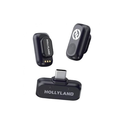 هوليلاند - مايك Hollyland Lark A1 Mini Duo USB‑C لاسلكي صغير ثنائي للصوت الاحترافي 48 kHz/24-bit