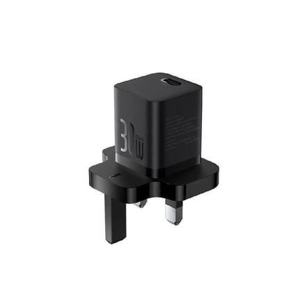 بيسوس - شاحن جداريC1 GaN5 بمنفذ USB-C وبقوة 30W - اسود