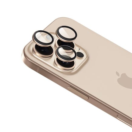 ارمور برو - حماية الكاميرا Double AR photography lens لأجهزة ايفون 16Pro/16Pro max - تيتانيوم صحراوي