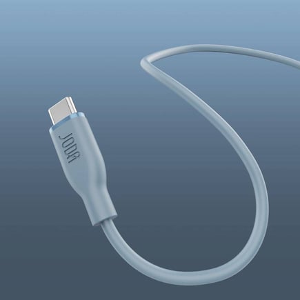 جودا - كيبل SLIP 60 USB-C to USB-C بقوة 60W وطول 1m - ازرق