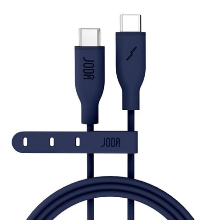 جودا - كيبل SLIP Silicone USB C-C بقوة 60W وطول 1m - كحلي