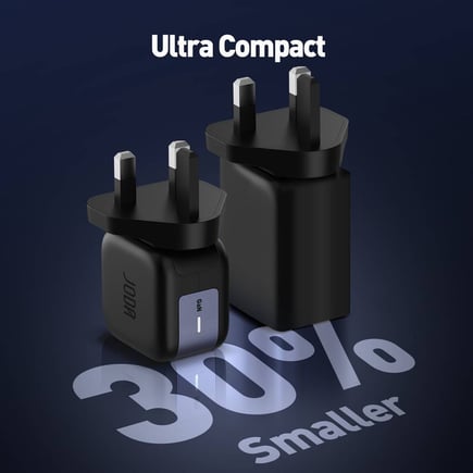جودا - شاحن جداري DICE 30 GaN بقوة  30W بمنفذ USB-C - اسود