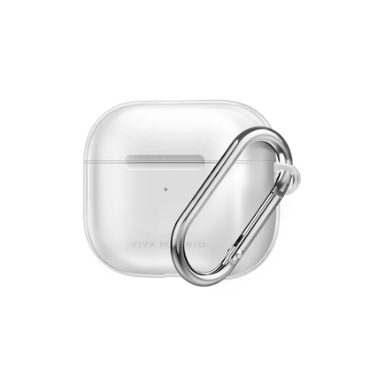 فيفا مدريد - غلاف Clar للايربودز Airpods 3 مع مسكة - شفاف /سيلفر