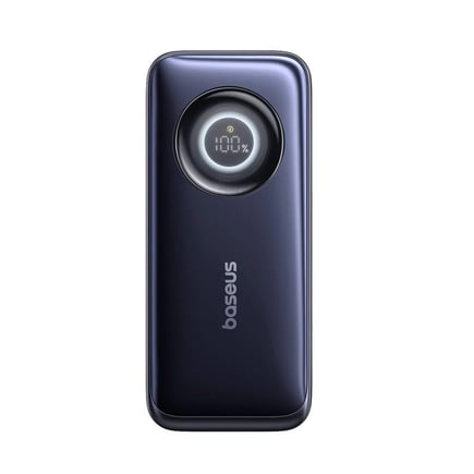 بيسوس - بطارية EnerCore CR11 بسعة 20000mAh وقوة 67W مع كيبل USB-C قابل للسحب - اسود