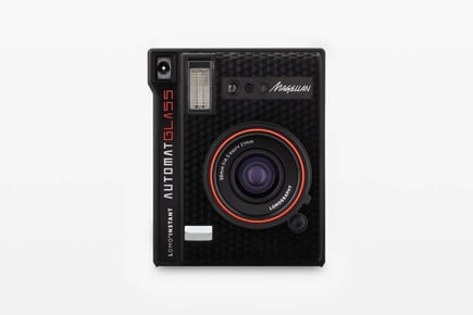 لوموجرافي - كاميرا Lomo’Instant Automat Glass Magellan مع 3 عدسات - اسود