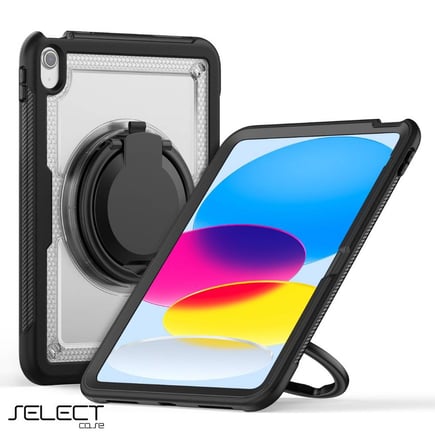 سيليكت - غلاف حماية Select بتقنية Thermoline مع ستاند للايباد ( الجيل العاشر / A16) 10.9inch - شفاف