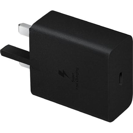  سامسونج - شاحن سامسونج بمنفذ USB-C بقوة 45W مع كيبل USB-C to C بطول 1.8م - اسود