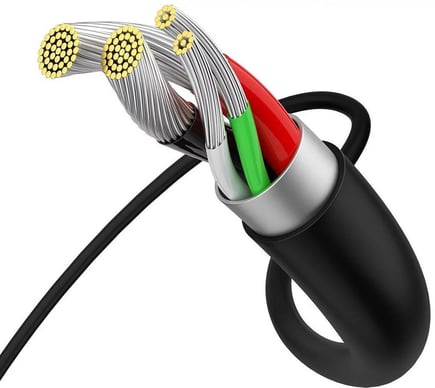بيسوس - كيبل Superior USB-A to Micro بطول 2m - اسود