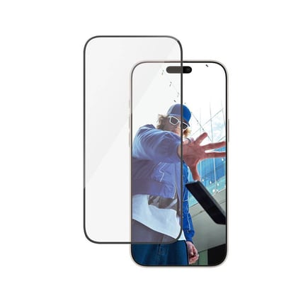 بانزر جلاس - حماية شاشة ULTRA-WIDE FIT لايفون 16Pro Max 6.9 - شفاف