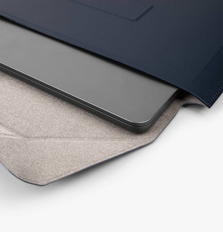 يونيك - حافظة Oslo 2in1 laptop sleeve with stand 14 inches - اصفر