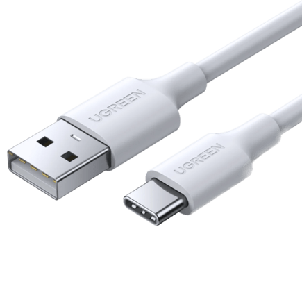 يوجرين - كيبل UGREEN USB-A to USB-C بطول 1م - ابيض