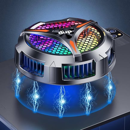 دريب - مروحة تبريد Drip للتابلت مغناطيسي مع شاشة LED - اسود