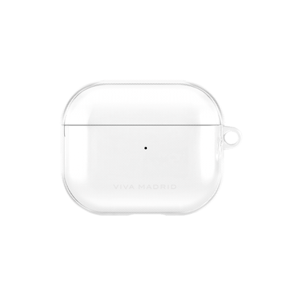 فيفا مدريد - غلاف Clar للايربودز Airpods 3 مع مسكة - شفاف /وردي
