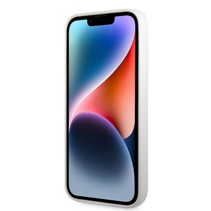 لاكوست - غلاف Liquid Silicone لأجهزة ايفون 14 - ابيض