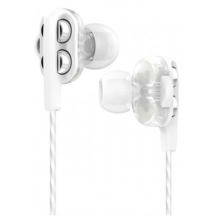 موفت - سماعة M1i+ Dual Driver 3.5 mm Headphones السلكية - ابيض