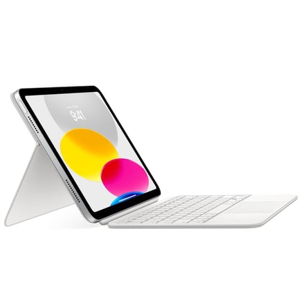 ابل - لوحة مفاتيح Magic Keyboard Folio for iPad 10.9-inch للايباد الجيل العاشر / وايباد A16 - ابيض
