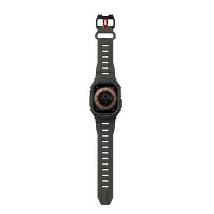 سكن ارما - سوار MECHA مع غلاف لحماية الأطراف لساعة ابل الالترا 49mm - اخضر