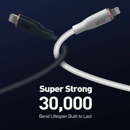 جودا - كيبل SLIP USB-C to Lightning يدعم 60W بطول 1m - ابيض