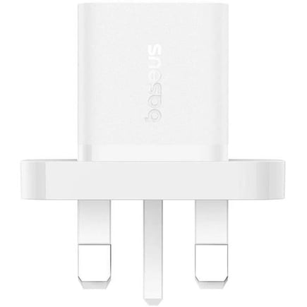 بيسوس - شاحن جداري GaN5 Mini 1C 30W بمنفذ USB-C - ابيض
