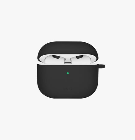 يونيك - غلاف Nexo لسماعة ابل ايربودز الجيل الرابع Airpods 4 مع تعليقه رياضية - اسود